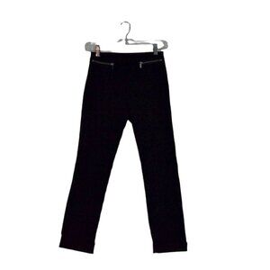 MNG Suit Black Moto Trousers Size 2
